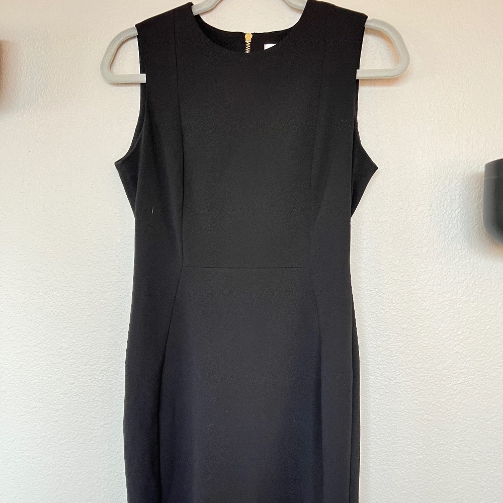 Calvin Klein Fitted Black Suit Dress (4)